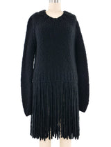 Gabriela Hearst Fringed Chunky Knit Sweater Dress arcadeshops.com