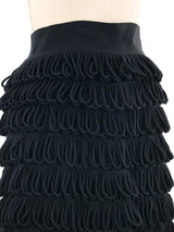 Looped Fringe Mini Skirt Bottom arcadeshops.com