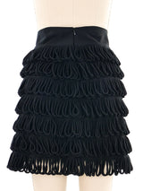 Looped Fringe Mini Skirt Bottom arcadeshops.com