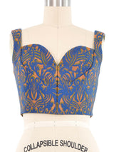 Christian Dior Brocade Bustier Top Top arcadeshops.com