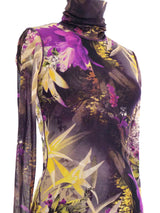 Jean Paul Gaultier Palm Printed Mesh Top Top arcadeshops.com