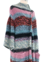 Chloe Striped Chunky Knit Cardigan Jacket arcadeshops.com