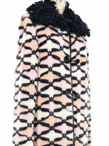 1990s Missoni Fringe Trimmed Patterned Knit Coat Jacket arcadeshops.com