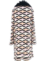 1990s Missoni Fringe Trimmed Patterned Knit Coat Jacket arcadeshops.com