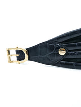 Escada Dimensional Leather Waist Belt Accessory arcadeshops.com