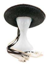 1960s Yves Saint Laurent Raffia Tassel Hat Accessory arcadeshops.com