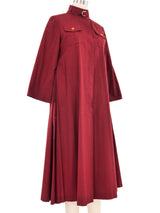 1970s Maroon Utility Tent Dress Dress arcadeshops.com
