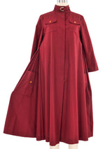 1970s Maroon Utility Tent Dress Dress arcadeshops.com