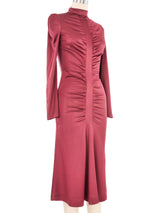 1970s Ossie Clark Ruched Jersey Dress Dress arcadeshops.com