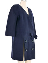 1960s Charles Cooper Navy Bow Accented Jacket Jacket arcadeshops.com