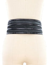 Escada Dimensional Leather Waist Belt Accessory arcadeshops.com