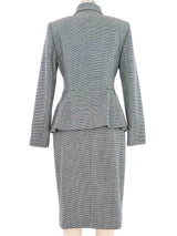 Escada Houndstooth Buttoned Skirt Suit Suit arcadeshops.com