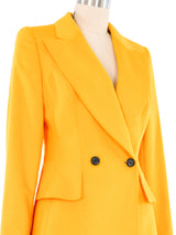 Escada Sunflower Yellow Wool Blazer Jacket arcadeshops.com