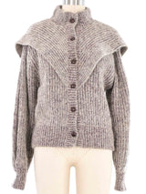 1980s Shawled Mohair Knit Cardigan Jacket arcadeshops.com