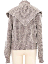 1980s Shawled Mohair Knit Cardigan Jacket arcadeshops.com