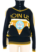 Kansai Yamamoto Air Force Graphic Sweater Top arcadeshops.com