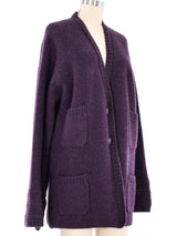 2007 Chanel Eggplant Double Pocket Cardigan Jacket arcadeshops.com