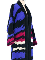 Geometric Maxi Cardigan Jacket arcadeshops.com