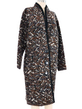 Speckled Stripe Knit Maxi Cardigan Jacket arcadeshops.com