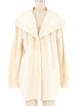 Pearl Bead Embellished Knit Jacket Jacket arcadeshops.com