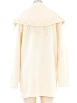 Pearl Bead Embellished Knit Jacket Jacket arcadeshops.com