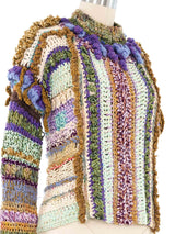 Art To Wear Crochet Zip Front Jacket Jacket arcadeshops.com