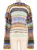 Art To Wear Crochet Zip Front Jacket Jacket arcadeshops.com