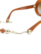 Chanel Round Lens Bead Chain Sunglasses Accessory arcadeshops.com