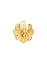 Chanel Pearl Interlocking CC Flower Earrings Accessory arcadeshops.com
