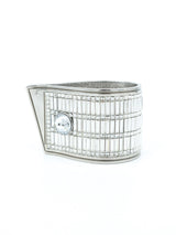 Azzaro Crystal Clamp Shirt Cuff Accessory arcadeshops.com