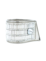 Azzaro Crystal Clamp Shirt Cuff Accessory arcadeshops.com