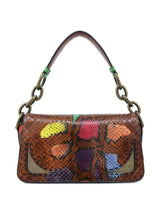 2017 Bottega Veneta Multicolor Snakeskin Chain Bag Accessory arcadeshops.com