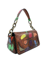 2017 Bottega Veneta Multicolor Snakeskin Chain Bag Accessory arcadeshops.com