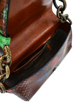 2017 Bottega Veneta Multicolor Snakeskin Chain Bag Accessory arcadeshops.com