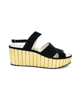 Salvatore Ferragamo Mae Suede Platform Sandal, 40 Accessory arcadeshops.com