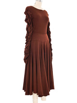 Bruce Terracotta Gathered Bodysuit Ensemble Suit arcadeshops.com