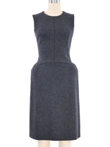 2006 Bottega Veneta Gray Felted Wool Dress Dress arcadeshops.com