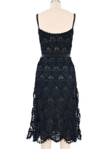 Prada Ribbon Lace Slip Dress Dress arcadeshops.com