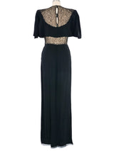 1940s Lettie Lee Lace Inset Gown Dress arcadeshops.com