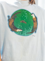 1980 Sea Otter Blue Tee T-shirt arcadeshops.com