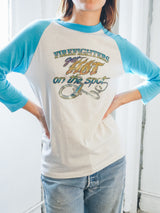 1979 Glitter Firefighters Raglan Tee T-shirt arcadeshops.com