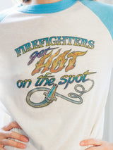 1979 Glitter Firefighters Raglan Tee T-shirt arcadeshops.com