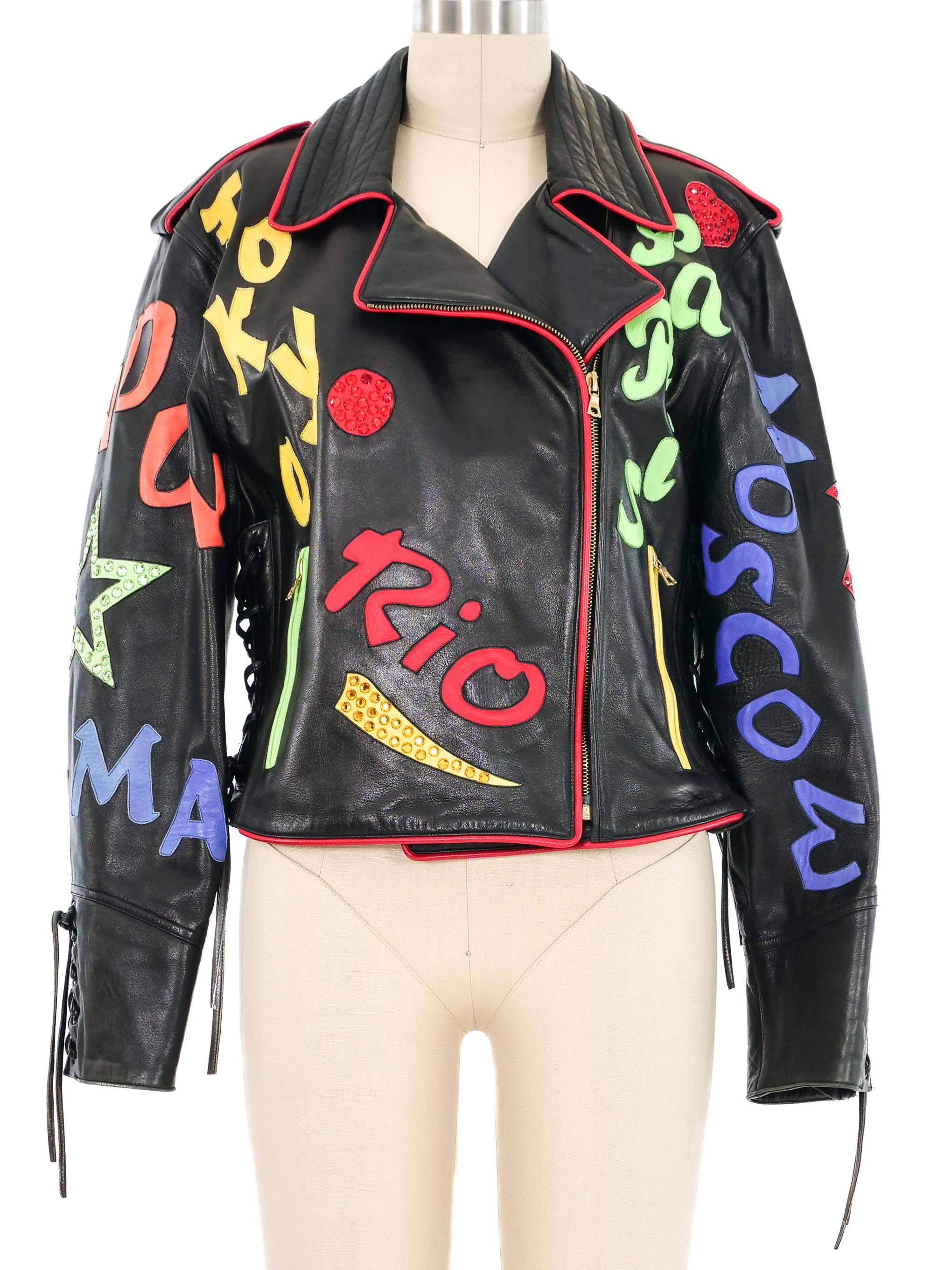 ジャケット・アウター 80s leatherjacket 1980s Genuine Leather Bomber Jacket, Lucky Leather of Los