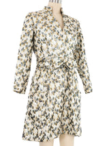 1960s Metallic Brocade Bow Dress Dress arcadeshops.com