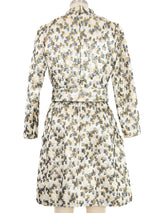 1960s Metallic Brocade Bow Dress Dress arcadeshops.com