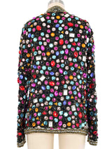 1980s Jewel Embellished Silk Jacket Dress arcadeshops.com