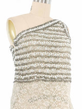 Adolfo Beaded One Shoulder Top Top arcadeshops.com