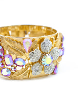 Vendome Floral Crystal Cuff Accessory arcadeshops.com