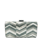 Judith Leiber Chevron Crystal Convertible Clutch Accessory arcadeshops.com