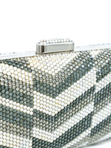 Judith Leiber Chevron Crystal Convertible Clutch Accessory arcadeshops.com